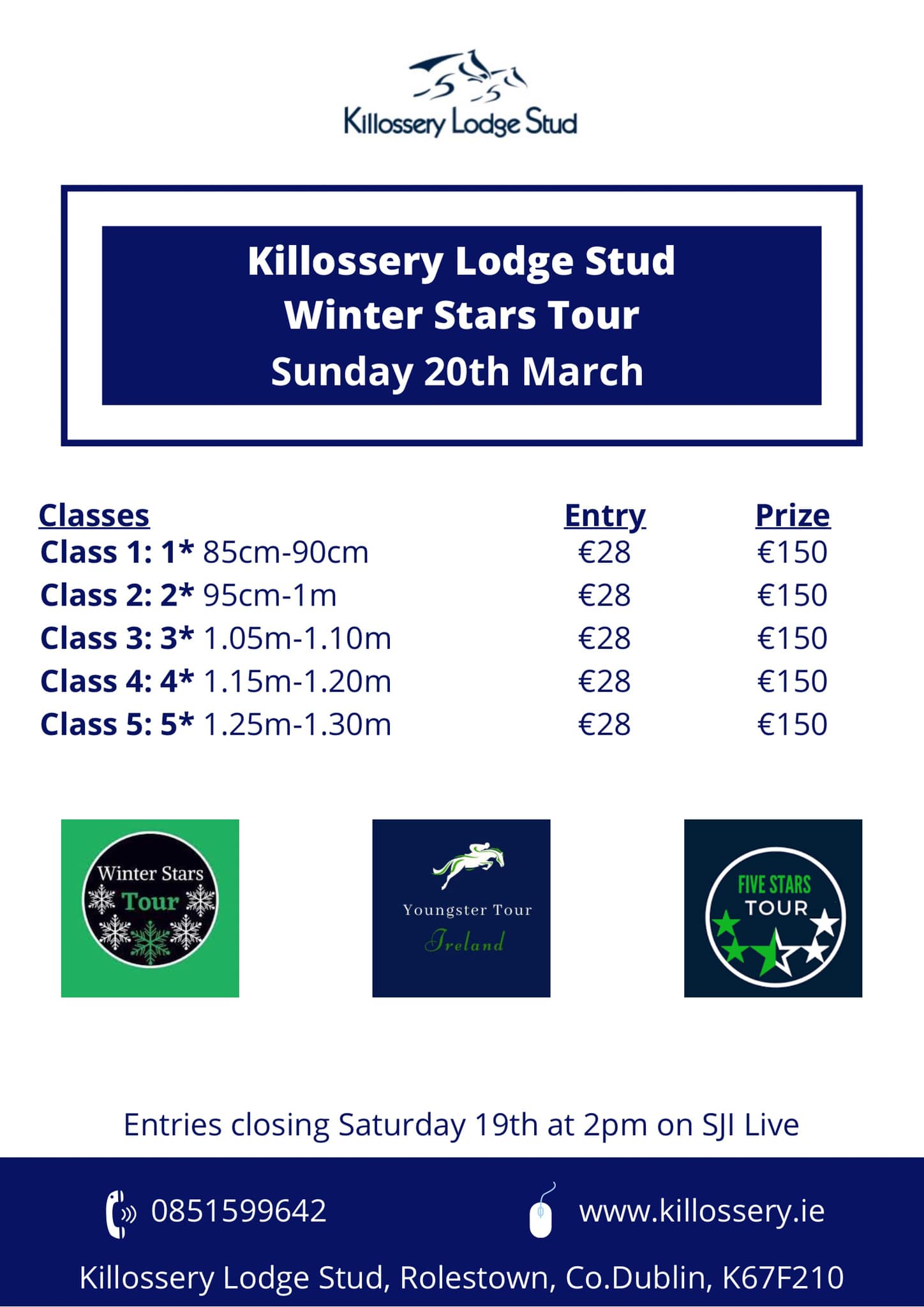Winter Stars Tour – Killossery Lodge
