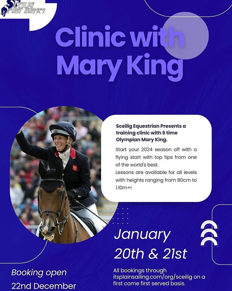 Mary King Clinic at Sceilig Equestrian