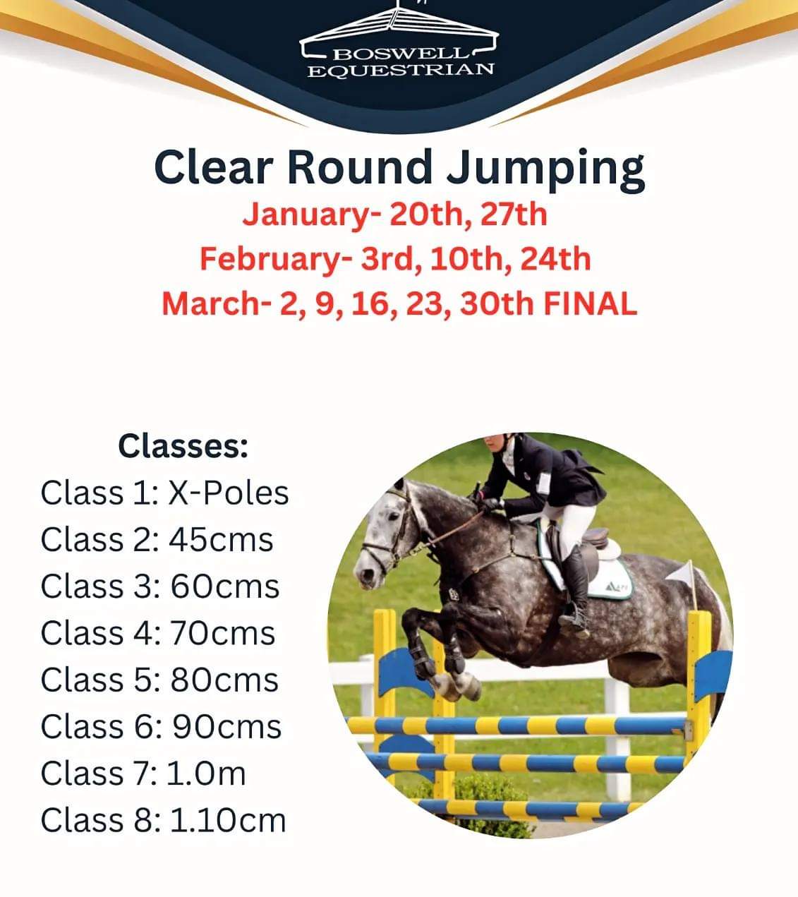 Clear Round Jumping at Boswell
